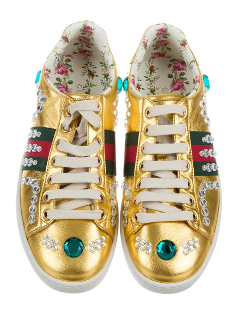 gucci sneakers with gems|Gucci jeweled sneakers price.